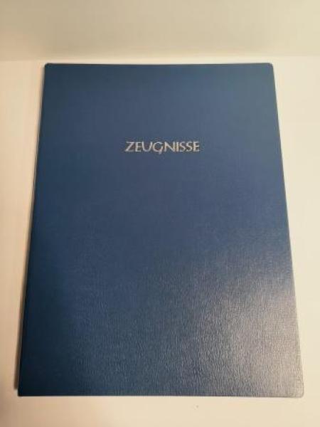 Zeugnismappe A4 blau