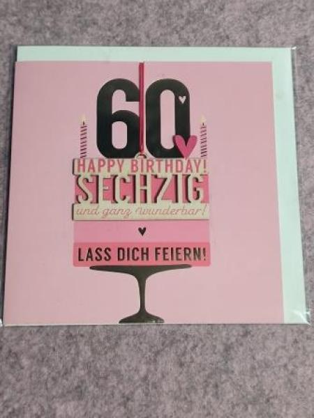 Klappkarte mit Anhänger