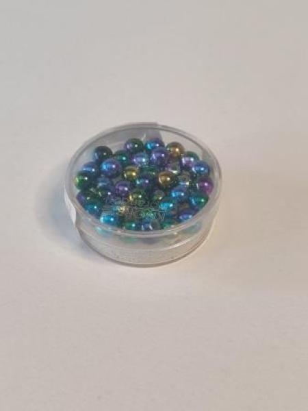 Wachsperle regenbogen 6 mm  35er