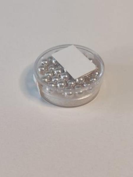 Wachsperle silber 6 mm  35er