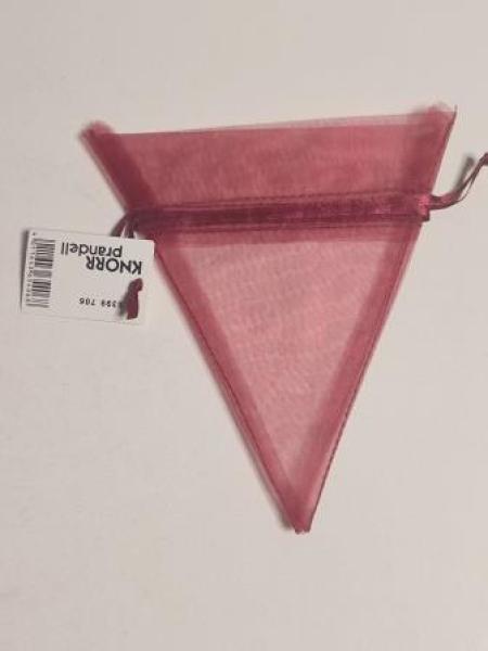 Organzasäckchen 13 x 14 cm dunkelrot