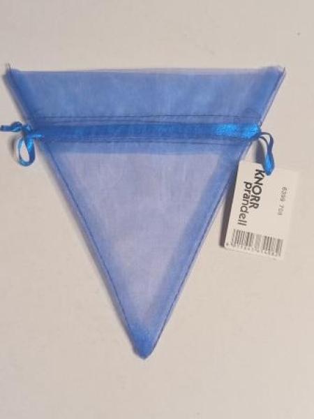 Organzasäckchen 13 x 14 cm blau