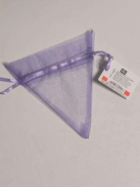 Organzasäckchen 13 x 14 cm flieder