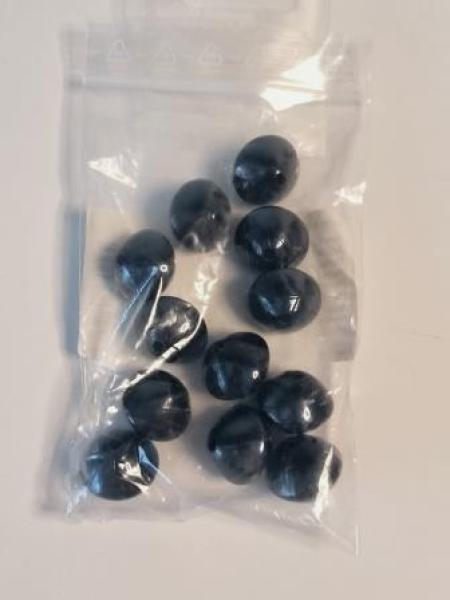 Acrylperle Kegel schwarz 20 x 17 mm 12 St/Pg