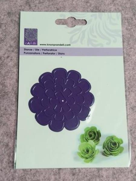 Stanzschablone 3D Blume1