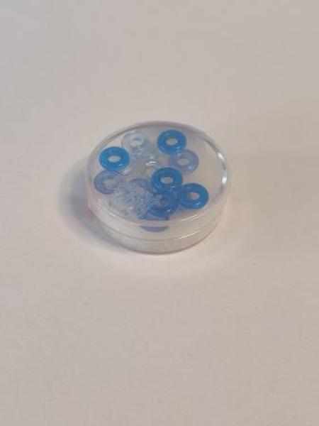 Böhm.Glasperle Gr.Lo. 9 mm blau 15er