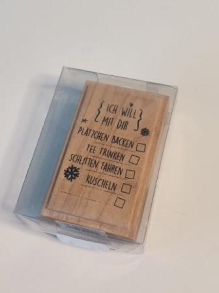 Stempel Ich will mit dir...