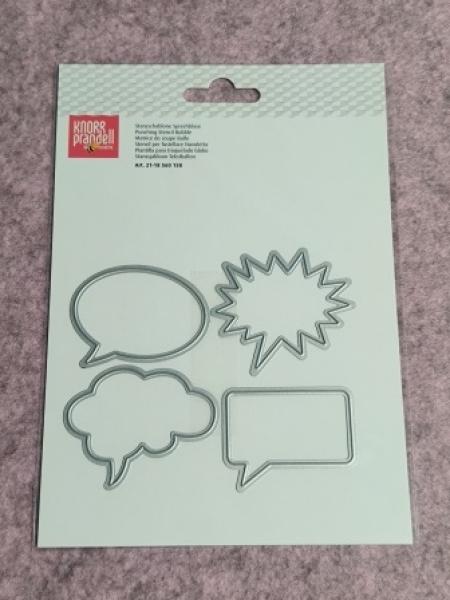 Stanzschablone Sprechblase