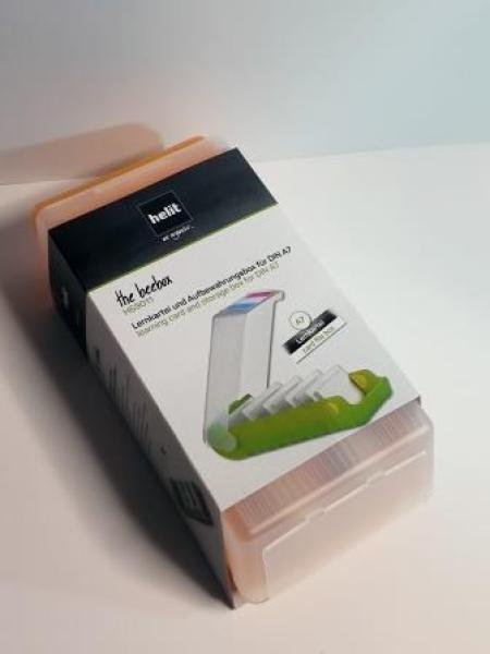 helit Lernkartei the beebox, A7, orange-transluzent (5162189)