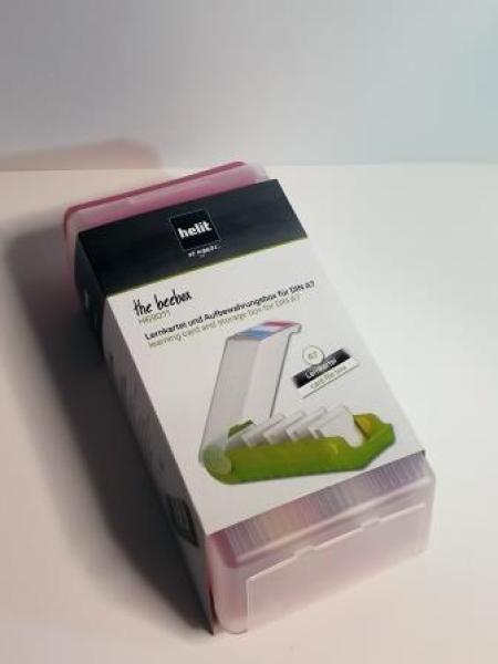 helit Lernkartei the beebox, A7, himbeer-transluzent (5690668)