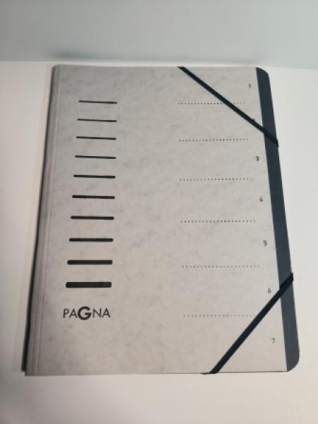 PAGNA Ordnungsmappe Sorting File, 7 Fächer, hellgrau (64005821)