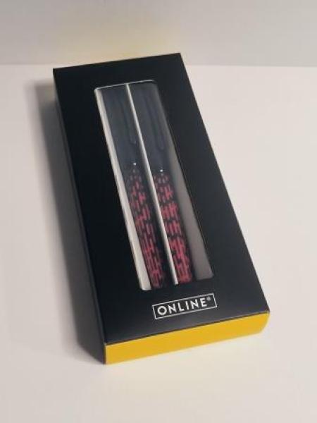 Schreibgeräteset Eleganza Funky red