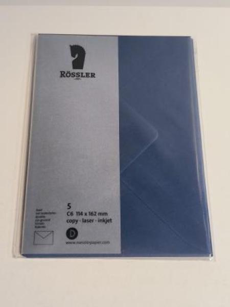 Briefhülle C6 SF jeans gerippt