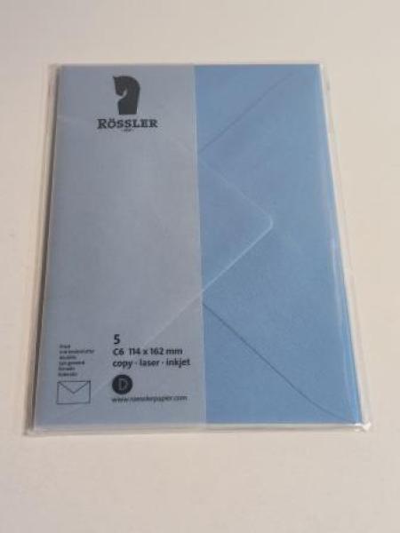 Briefhülle C6 SF d'blau gerip