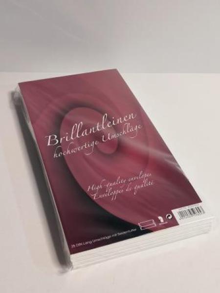 Kuvert Brilliant Leinen ws
