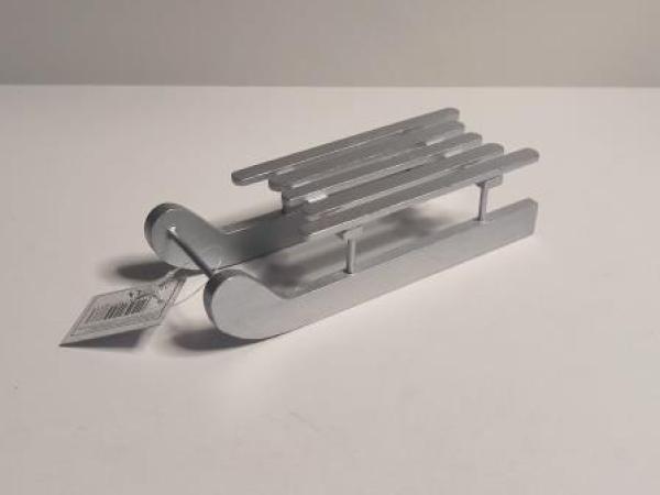 Schlitten silber 15 cm