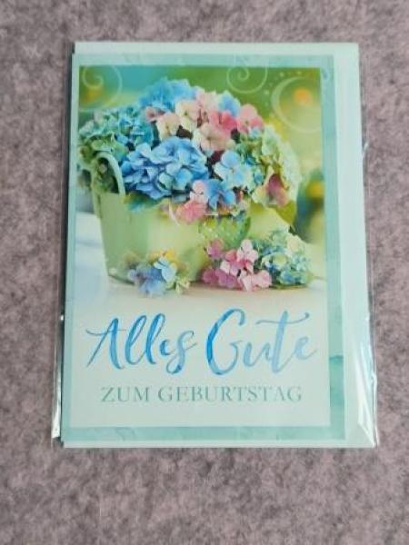 Geburtstagskarte MIDI Blumen