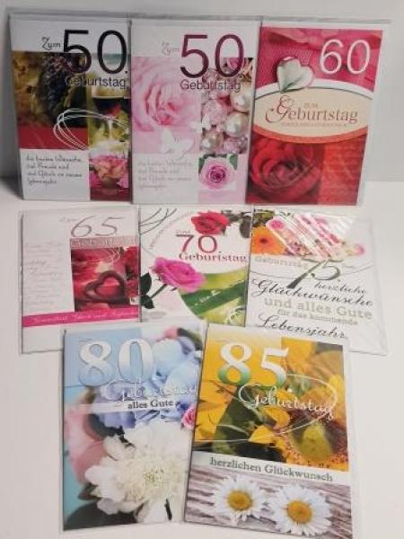 Glückwunschkarte 50-85
