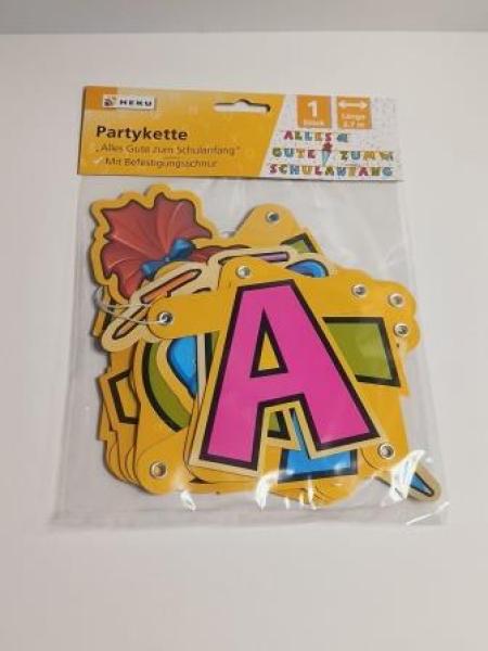 Partykette 2,7 m Schulanfang Alles Gute
