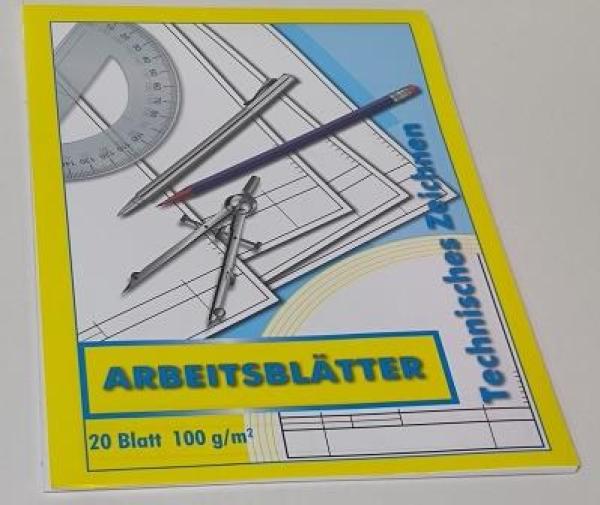 Arbeitsblock A4 100g 20BL