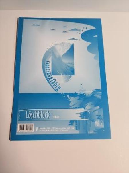 Löschblattblock A4 10BL farbig