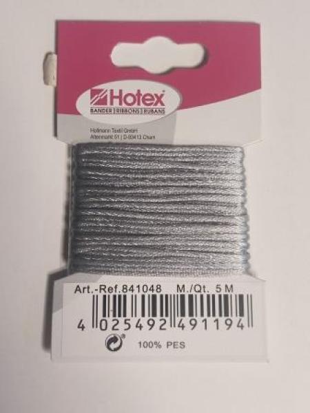 Satin Nylonschnur 5 m silber