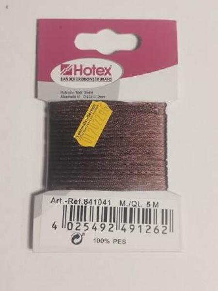 Satin Nylonschnur 5 m braun