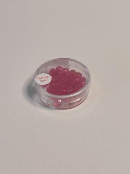 Glasschliffperle 6 mm rubin   50er