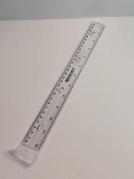 WESTCOTT Lineal 31,0 cm, transparent