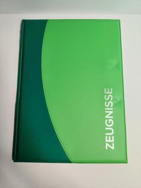 ROTH Zeugnismappe DIN A4, 12 Hüllen grün