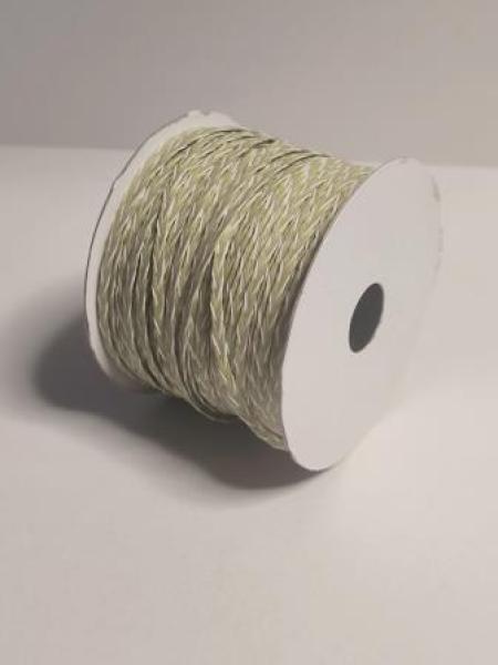 Flechtband 3 mm 45 m grün / natur   ldm