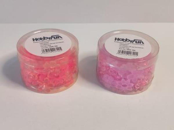 CREApop® Acrylblüten 20mm Sortiment, rot/rosé/pink