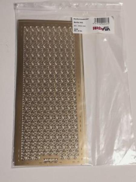 Konturensticker Borte XVI gold