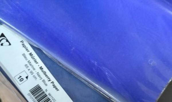 Strohseide 25 g/m², 50 x 70 cm, marine