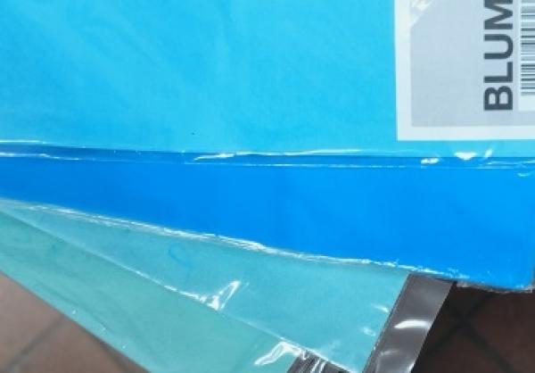 Strohseide 25 g/m², 50 x 70 cm, hellblau