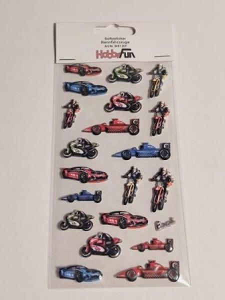 SOFTY-Sticker Rennfahrzeuge