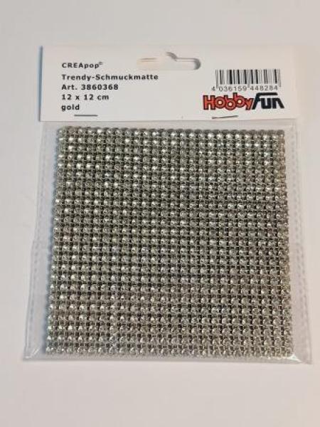 TRENDY-Schmuckmatte 12 x 12 cm, gold