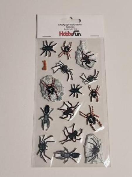Soft-Sticker Spinnen