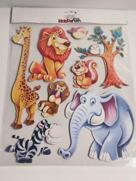 3D Sticker XXL Afrika-Tiere