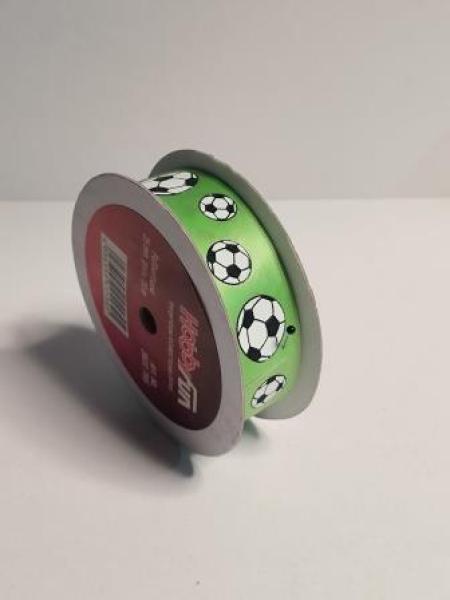 Fußballband 25 mm, Rol. à 20 m, grün   ldm