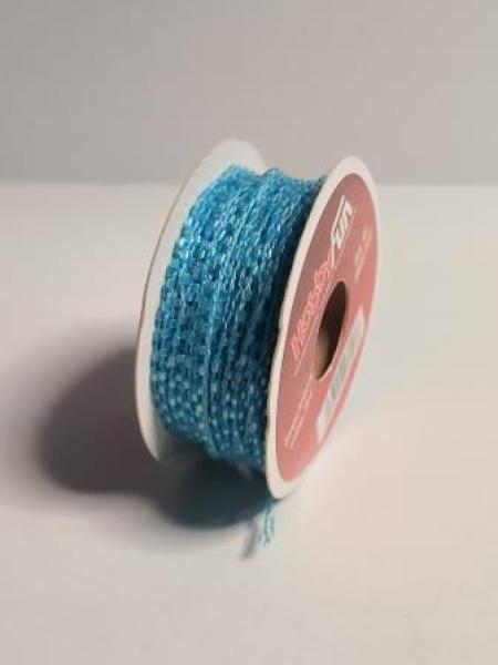 Glasperlenborte eisblau 30 m   ldm