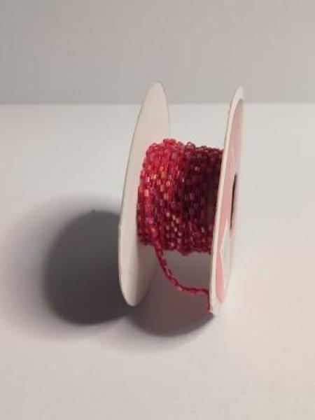 Glasperlenborte rot 30 m   ldm