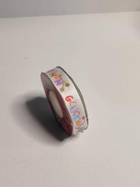 Band "Herzlichen Glückwunsch" 15 mm / 20 m bunt  ldm