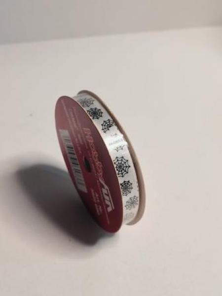 Creapop Band Spinnenetz weiß/schwarz a`20m  ldm