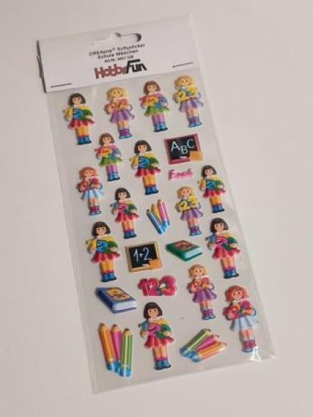 SOFTY-Sticker Schule Mädchen