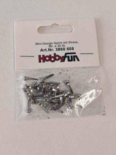 CREApop® Mini-Design-Splint mit Strass Btl. a`30 Stk