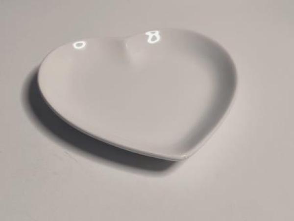 Soapfu Seifenschale Herz 15 x 15 x2 cm weiss glänzend