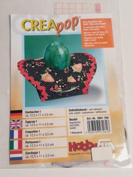 CREApop® Eierbecher I, 12,5 x 11 x 3,5 cm, Btl. 1 St., selbstklebend