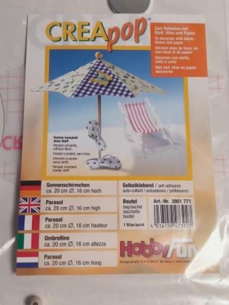 CREApop® Sonnenschirm 20 x 16 cm hoch