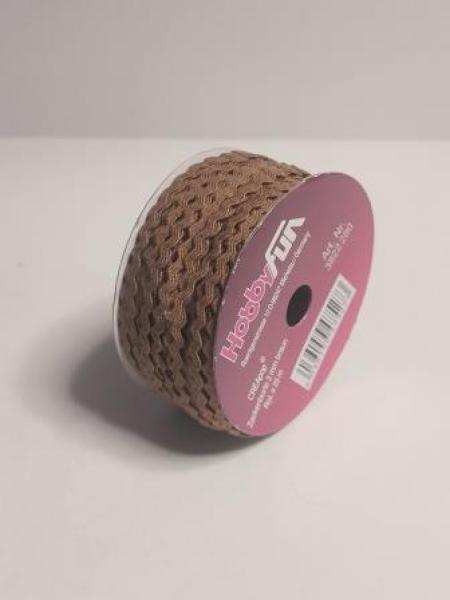 Zackenborte 3 mm / 25 m  braun   ldm
